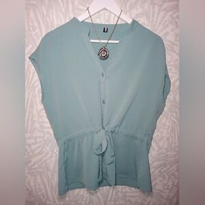 Cicibird, pepum, sleeveless blouse, size small